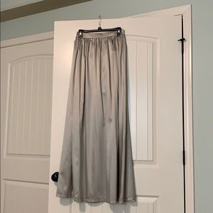 Satin maxi skirt